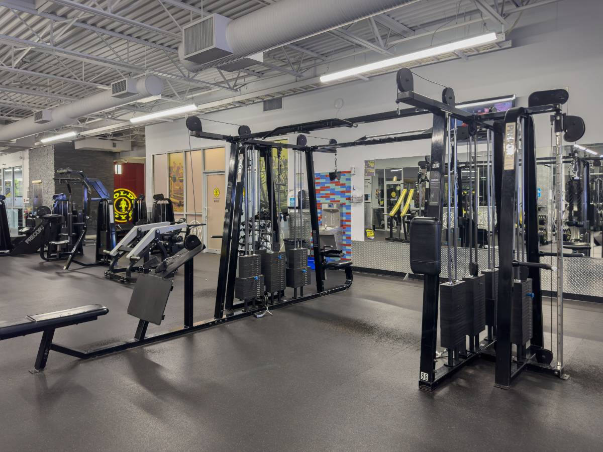 Cable machines for strength training at the best gyms in Langley.