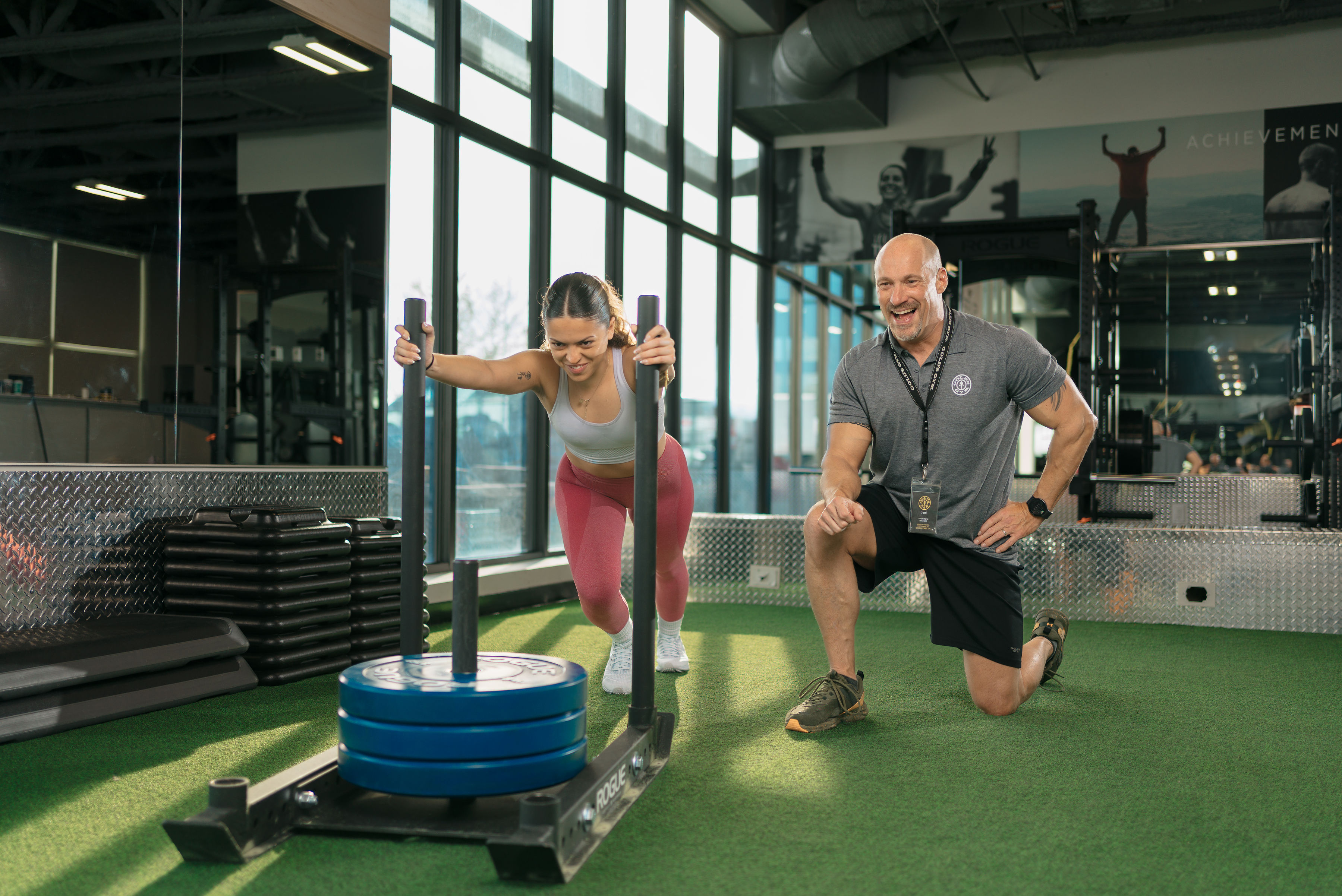 Sled Push + PT Val + Joel